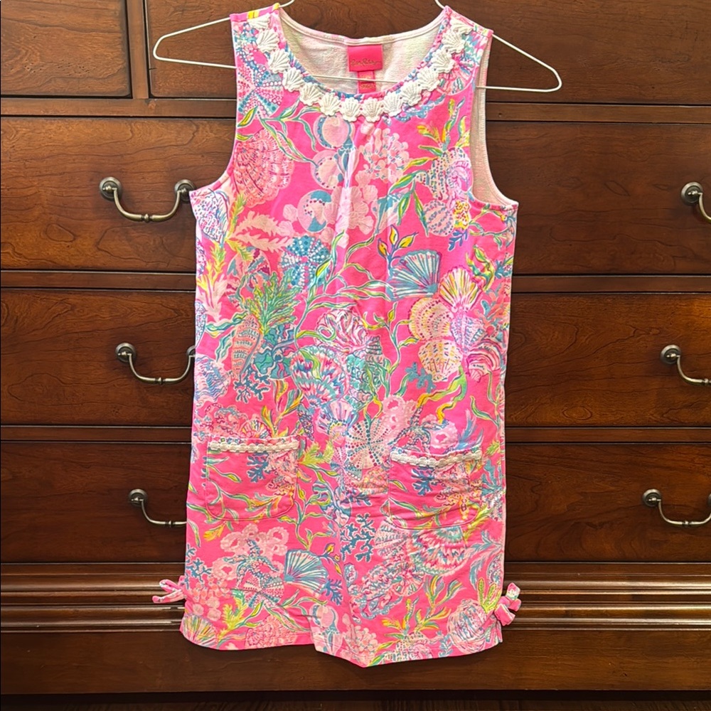 Lilly Pulitzer Vibrant Pink Floral Sleeveless Dress